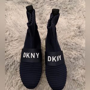 DKNY Midnight Blue Ribbed Boots